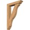 Ekena Millwork Funston Traditional Smooth Bracket w/ Offset Brace, Western Red Cedar, 5 1/2"W x 26"D x 38"H BKT0604X26X38FST01SWR - alternate 1